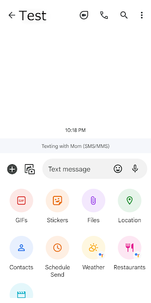 Additional features in Google Messages