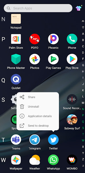 Long-press app icon and tap Uninstall
