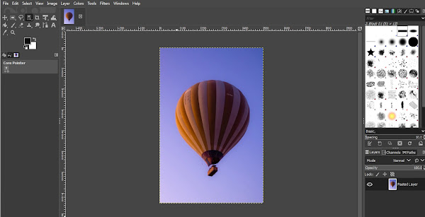 Opening image in GIMP for background removal