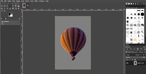 Transparent background achieved using Select by Color in GIMP